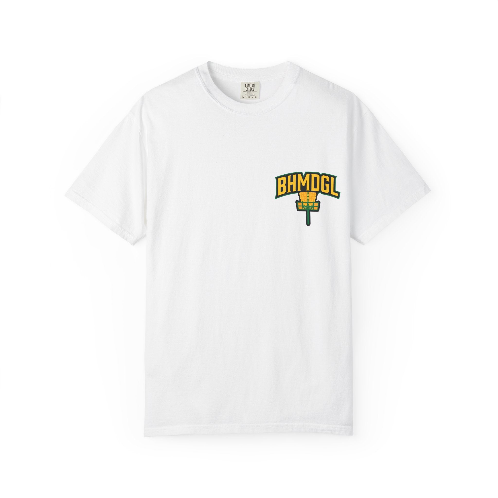Team Mulligans Disc Golf T-Shirt — ‘BHM DGL’ Logo Tee